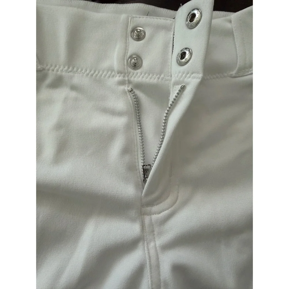 Nike Kids Baseball Pants White Royal Blue Stripe DX9171-103 Size Medium NWT